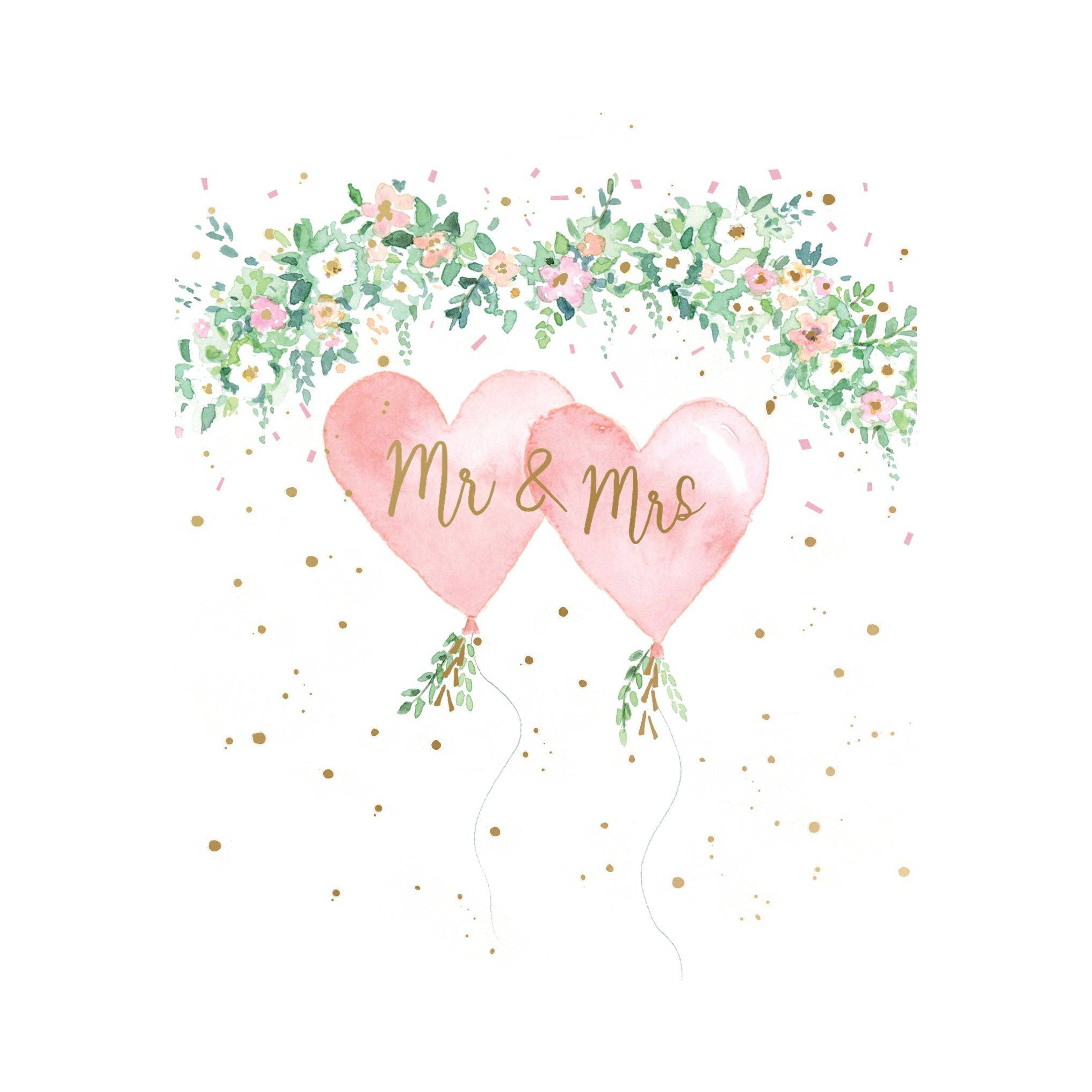 Pictura Wedding Hearts wedding card with romantic heart design, perfect for special occasion greetings and wedding celebrations.